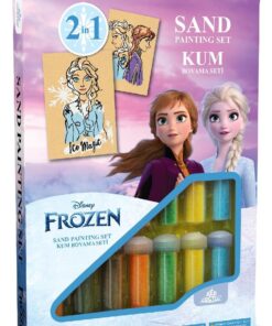 Castle Eğitici Ve Eğlenceli Disney Frozen Elsa&anna Kum Boyama Seti-red Ds-39