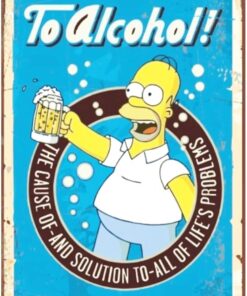 Kuşe Kağıt Duvar Posteri Simpsonlar Retro Vintage Drtr0039