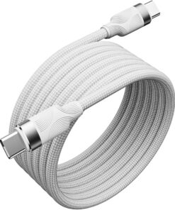 Örgülü Mıknatıslı 60W Type-C to Type-C 1mt Data ve Şarj Kablosu SPK-13