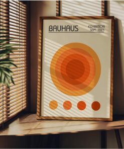 Tanıtım Bauhaus Çerçevesiz Poster, Modern Dekoratif Çerçevesiz Poster, Tablo, Bauhaus-12, 50 x 70