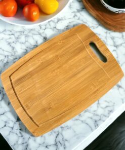 Bambu Kesme Tahtası Antibakteriel Yıkanabilir Doğrama Tahtası Dikdörtgen 34x24 CM
