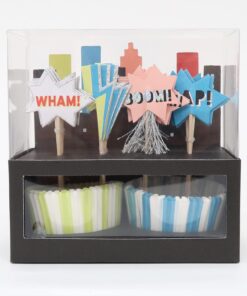 Meri Süper Kahraman Cupcake Seti, 24'lü