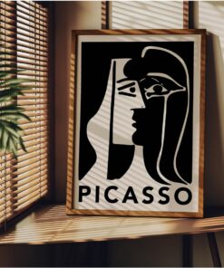 Tanıtım Picasso Çerçevesiz Poster, Modern Dekoratif Çerçevesiz Poster, Tablo, Picasso-5, 30 x 40