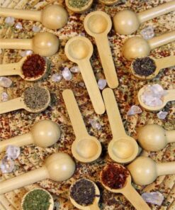 12 Adet Bambu Baharat Kaşığı ve Ölçek Kaşığı, Bambu Reçel Bal Kaşığı 12 Adet | Doğal ve Şık 12 Adet Bambu Baharat ve Ölçek Kaşığı Seti - Mutfakta Estetik ve Fonksiyonellik Bir Arada!
