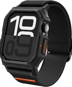 Apple Watch 42mm Seri 10 Kılıf & Kordon Kayış Lite Fit Pro Matte Black - ACS08594