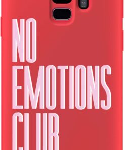 Samsung S9 Plus Kırmızı Silikon Telefon Kılıfı - No Emotions Club