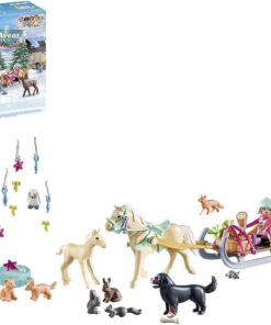 Advent Takvimi, Atlar 71345 Noel Kızak Yolculuğu, Şelale Atları Noel Takvimi, Sürprizlerle Dolu Noel Zamanı, 4 Yaşından Büyük Çocuklar İçin Oyuncak