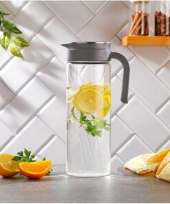 Borosilikat Cam Sürahi 1800 Ml Gri - THN87018