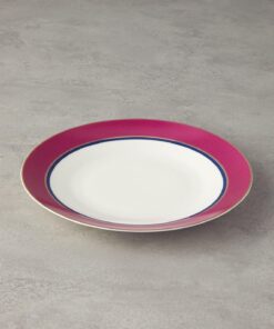 Home Carny Bone Porselen Servis Tabağı 25 cm Fuşya