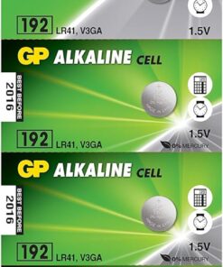 Batteries GPA76 Lr44 Düğme Pil, 1.5 volts, Gri