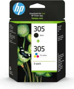 305 2 Pack İkili Siyah/Üç Renkli Orijinal Mürekkep Kartuş (6ZD17AE)