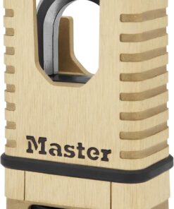 Lock yüksek performanslı masif pirinçten asma kilit [şifreli kilit] M1177EURD – paslanmaz, çok dayanıklı ve su geçirmez