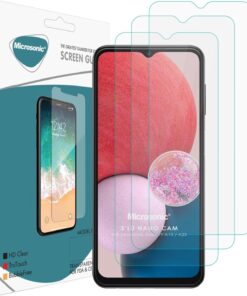 Samsung Galaxy A13 4G Screen Protector Nano Glass Cam Ekran Koruyucu (3`lü Paket) [Galaxy A13 4G ile Uyumlu Ekran Koruyucu]
