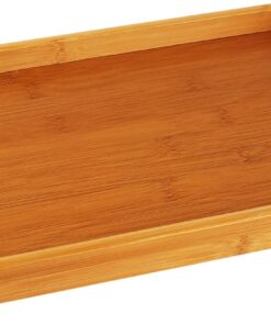 Bambu Dikdörtgen Sunum Tepsi 33x22x5 cm, Bambu Sofra Tepsisi, Bambu Çay Tesisi, Bambu Tepsi, Bambu Sunum Tepsi