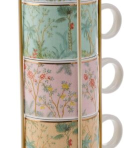 LAVİNYA 4'LÜ STANDLI MUG/ÇAY FİNCANI