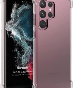 Samsung Galaxy S23 Ultra için Kılıf Shock Absorbing Şeffaf [Galaxy S23 Ultra ile Uyumlu Kılıf - Şeffaf]