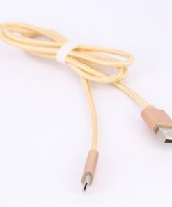 VC-028 Type-C Model Şarj Portlu Cihazlarla Uyumlu Şarj ve Data Kablosu, Gold