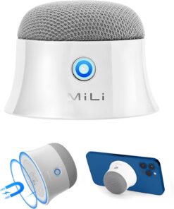 Küçük Mıknatıslı Bluetooth Hoparlör, iPhone 12/13 serisi için, Mini Duş Hoparlörü, Golf Arabası için Monte Edilebilir, Gerçek Kablosuz Taşınabilir Bluetooth Hoparlör, Seyahat için Minik Araç Hoparlörü (Beyaz)