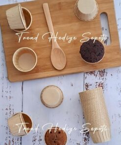 Mini Boy Kraft Muffin Cupcake Kalıbı 45x35 Mm Kek Kalıbı, Safari Konsept, Airfryer Uyumlu