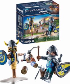 71214 Novelmore Şövalyeleri - Savaş Eğitimi, Playmobil kalesi, şövalyeler, oyuncak şövalyeler, binici şövalye, orta çağ, zırh, şövalyeler oyun seti 4 yaş ve üzeri çocuklar için