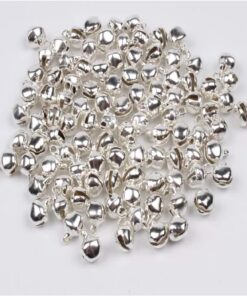 12 mm GÜMÜŞ Renk Kulplu Zil,çan,çıngırak,metal Amigurumi Zili,takı Aksesuar Yapımı (25) (50)