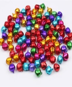 12 mm KARIŞIK Renk Kulplu Zil,çan,çıngırak,metal Amigurumi Zili,takı Aksesuar Yapımı (50)