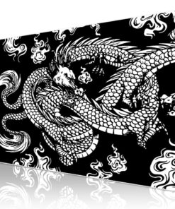Pro - 5 Farklı Model Dikişli Kenar 70x30 cm Oyuncu Gaming Mouse Pad (Dragon Knot)