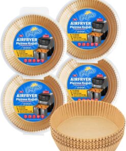Airfryer Pişirme Kağıdı,Fritöz Yağlı Kağıdı 25'li X4 Adet Avantajlı Paket - Toplam 100 Adet