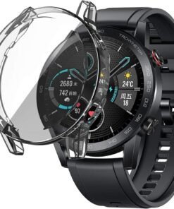 Huawei Honor Magic Watch 2 46mm için Kılıf 360 Full Round Soft Silicone Şeffaf [Honor Watch Magic 2 46mm ile Uyumlu Kılıf - Şeffaf]