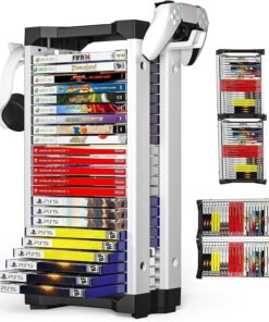 Oyun Depolama Kulesi 23 Kapasiteli Oyun Standı Rafı PS5/PS4/Xbox One/Xbox 360/Xbox Serisi X/S/Switch Oyun Kutuları TY-2847