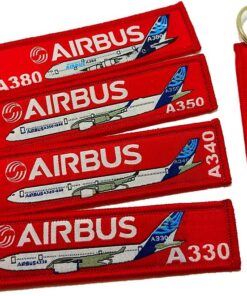 A380 A350 A340 A330 Remove Before Flight Anahtarlık 4 lü Set