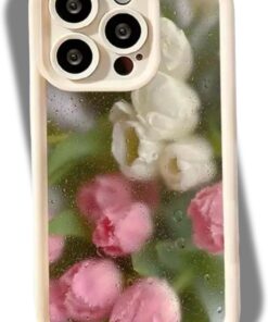 13 ve 13 Pro Yağlıboya Çiçek Desenli Telefon Kılıfı – Şık ve Dayanıklı Tasarım (13 petals)
