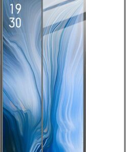 Oppo Reno Tam Kaplayan Temperli Cam Ekran koruyucu Siyah [Reno ile Uyumlu Ekran Koruyucu]