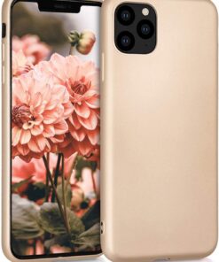 Matte Silicone Apple iPhone 11 Pro Max (6.5'') Kılıf Gold