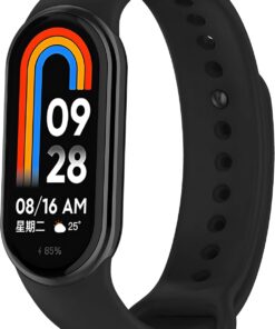 Xiaomi Mi Band 8/9 İle Uyumlu Hafif ve Bileği Rahatsız Etmeyen Bilek Ölçüsüne Göre Ayarlanabilir Spor Yumuşak Silikon Kordon