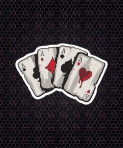 Master Joker Poker Oyun Kartı Kurukafa Sticker Oto Motor 15 Cm