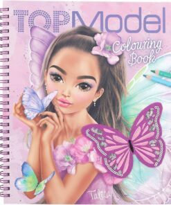 12976 TOPModel Fairy Love - Payetli Tasarımlı Boyama Kitabı, Yaratıcı Tasarım için 40 Model ve Peri Motifi, Çıkartma Kağıdı Dahil