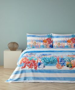 Home Deep Ocean King Size Nevresim Seti Mavi
