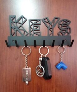 Anahtar Askılığı İster Kendinden Yapışkanlı İster Vidalı Keys Mat Siyah