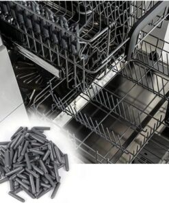 Bulaşık Makinesi Sepetleri Çubukları Için Birinci Sınıf Pas ve Çizilmeleri Önleyen Plastik Kapak Uçları 100 Adet | GRİ | Aksesuar