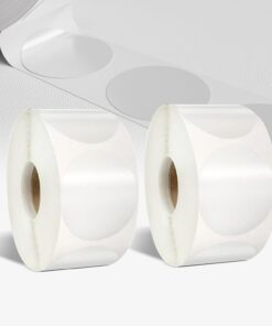 Şeffaf Paketleme Etiketi - Yuvarlak Paketleme Etiketleri - 3 cm Çapında - Şeffaf mühür Etiketleri - Küçük İşletmeler İçin Hediye Paketleri, Zarflar (2000 Adet)
