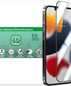Apple iPhone 14 Pro Max İçin 6D Ekran Koruyucu Tam Kaplayan Kırılmaz Cam Full COVER Glas Black