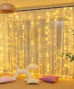 8 Fonksiyonlu Animasyonlu Perde LED Işık Kalın Telli Saçak 240 LED Işık 3 x 3 Metre Yılbaşı Led Aydınlatma Süsleme