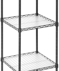 Banyo Rafı, Ayaklı Raf, Metal, Sağlam, 100 Kg'a Kadar Taşıma Kapasitesi Lgr23Bk