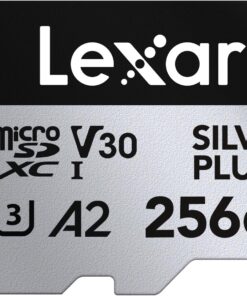 Silver Plus Micro SD Kart 256 GB, 205 MB/s'ye kadar Okuma Hızı, 150 MB/s Yazma Hızı, SD Adaptörlü Hafıza Kartı Micro SD, UHS-I, A2, U3, V30, Sınıf 10, 4K UHD microSDXC