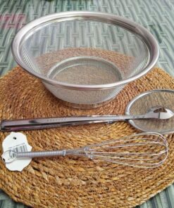 SÜZGEÇİ 22cm+MAŞALI SÜZGEÇ+ÇIRPICI SETİ