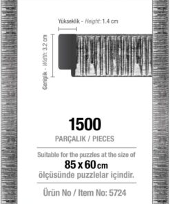 Puzzle1500 Parça Gümüş 85 x 60 CM, 30 MM, Puzzle Çerçevesi