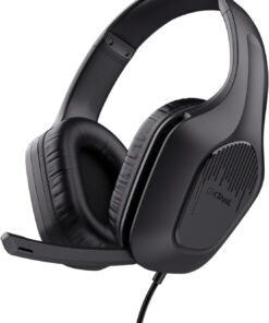 Gaming GXT 415 Zirox Hafif Oyun Kulaklıkları, PC, Xbox, PS4, PS5, Switch, Mobil Bilgisayar, 3,5 mm Bağlantı, Katlanabilir Mikrofon, Kablolu Kulaklık 2 m Üstü Kulak Üstü Siyah