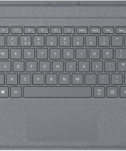 Surface Go Tablet Uyumlu Alcantara Signature Type Cover İngilizce Klavye - Gri