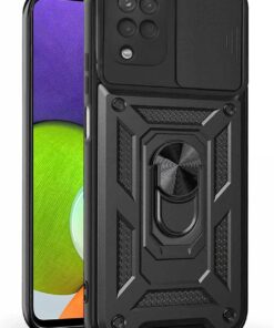 Samsung Galaxy M32 4G için Kılıf Impact Resistant Siyah [Galaxy M32 4G ile Uyumlu Kılıf - Siyah]